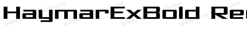 HaymarExBold Regular字体转换